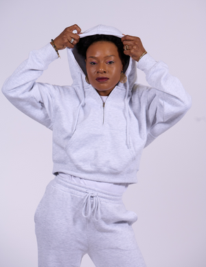 Butter Fleece Pull-Over | Ice Grey